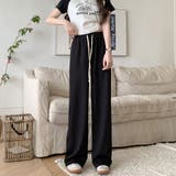 ブラック | 夏服 ワイドパンツ サマーパンツ | shoppinggo