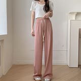 ピンク | 夏服 ワイドパンツ サマーパンツ | shoppinggo