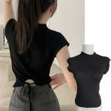 サマーニット 後ろリボン 背中あき | shoppinggo | 詳細画像10