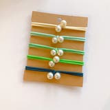 グリーン | パールヘアゴム 5本セット おしゃれ | shoppinggo