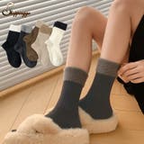 靴下 クルーソックス 暖かい | shoppinggo | 詳細画像1