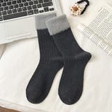 グレー | 靴下 クルーソックス 暖かい | shoppinggo