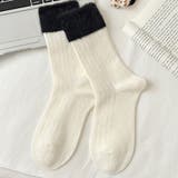 ホワイト | 靴下 クルーソックス 暖かい | shoppinggo