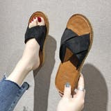 ブラック | スリッパ サンダル 結び | shoppinggo