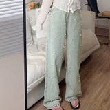 デニムパンツ パール デニムワイドパンツ | shoppinggo | 詳細画像13 