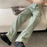 デニムパンツ パール デニムワイドパンツ | shoppinggo | 詳細画像14 