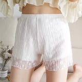 ホワイト | 花柄レース ペチパンツ レース | shoppinggo