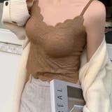 ブラウン | ブラトップ キャミソール ショート丈 | shoppinggo