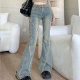 フレアパンツ デニムパンツ レディース | shoppinggo | 詳細画像8 