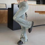 フレアパンツ デニムパンツ レディース | shoppinggo | 詳細画像9 