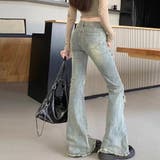 フレアパンツ デニムパンツ レディース | shoppinggo | 詳細画像12 