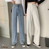 デニムパンツ レディース ワイドパンツ | shoppinggo | 詳細画像1