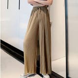 カーキ | 夏服 ワイドパンツ サマーパンツ | shoppinggo