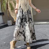 ロングスカート 花柄 水墨柄 | shoppinggo | 詳細画像9