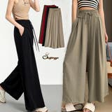 ワイドパンツ ガウチョパンツ ハイウエスト | shoppinggo | 詳細画像1 
