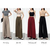 ワイドパンツ ガウチョパンツ ハイウエスト | shoppinggo | 詳細画像2 