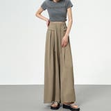 ワイドパンツ ガウチョパンツ ハイウエスト | shoppinggo | 詳細画像16 