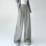 ライトグレー | ワイドパンツ レディース ストレート | shoppinggo