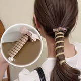 ピンク | プリングヘアゴム くるくる ヘアアクセサリー | shoppinggo