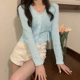 サマーカーディガン Vネック 透かし編み | shoppinggo | 詳細画像18