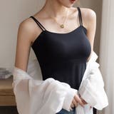 ブラック | ブラトップ キャミソール ショート丈 | shoppinggo