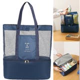 プールバッグ ビーチバッグ 2層タイプ | shoppinggo | 詳細画像12