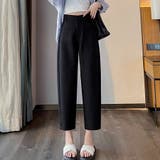 ブラック | テーパードパンツ アンクル丈 細型 | shoppinggo