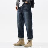 ブルー | ジーンズ 裏起毛デニムパンツ メンズ | shoppinggo