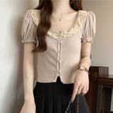半袖 Tシャツ 刺繡クロップド丈 | shoppinggo | 詳細画像12 