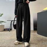 ブラック | ワイドパンツ サマーパンツ ストレート | shoppinggo