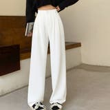 ホワイト | ワイドパンツ サマーパンツ ストレート | shoppinggo