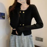 リブニット ショート丈 ラウンドネック | shoppinggo | 詳細画像5 