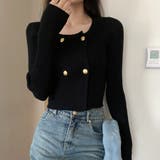 リブニット ショート丈 ラウンドネック | shoppinggo | 詳細画像8 