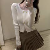 リブニット ショート丈 ラウンドネック | shoppinggo | 詳細画像10 