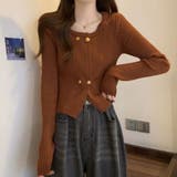 リブニット ショート丈 ラウンドネック | shoppinggo | 詳細画像12 