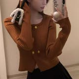 リブニット ショート丈 ラウンドネック | shoppinggo | 詳細画像14 