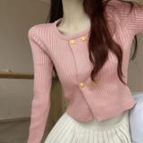 リブニット ショート丈 ラウンドネック | shoppinggo | 詳細画像16 