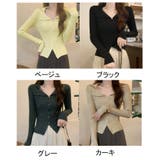 ニットトップス セーター Vネック | shoppinggo | 詳細画像2 