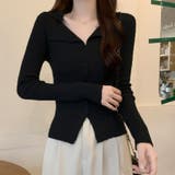 ニットトップス セーター Vネック | shoppinggo | 詳細画像10 