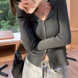 ニットトップス セーター Vネック | shoppinggo | 詳細画像12 