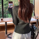 ニットトップス セーター Vネック | shoppinggo | 詳細画像15 