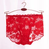 レッド | レースショーツ セクシー ショーツ単品 | shoppinggo