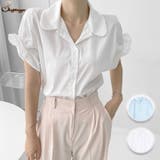 vネック ブラウス スキッパーブラウス | shoppinggo | 詳細画像1