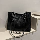 ブラック | トートバッグ レディース 肩掛け | shoppinggo