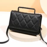 ブラック | ミニバッグ スマホポーチ ショルダーバッグ | shoppinggo