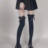 ニーハイソックス フリル＆リボン付き レディース | shoppinggo | 詳細画像7 