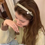 ベージュ | カチューシャ パール 大人 | shoppinggo