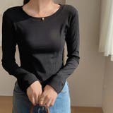 ブラック | Ｔシャツ レディース 長袖 | shoppinggo