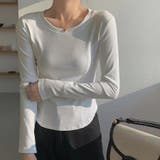 ホワイト | Ｔシャツ レディース 長袖 | shoppinggo