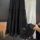 プリーツスカートロング黒 無地スカート ひざ下 | shoppinggo | 詳細画像4 